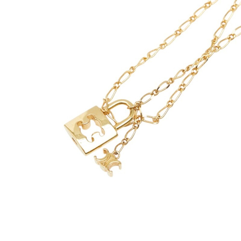CELINE Gold Necklace